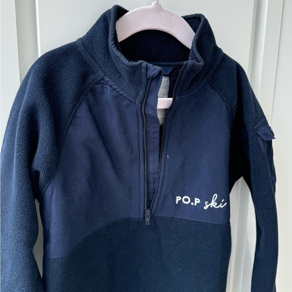 Polarn O. Pyret HALF-ZIP FLEECE SHIRT. Size 4-6T. NEW - Picture 1 of 10
